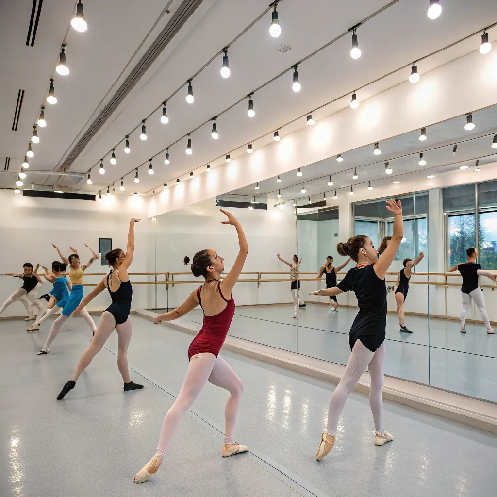 Dance class in session
